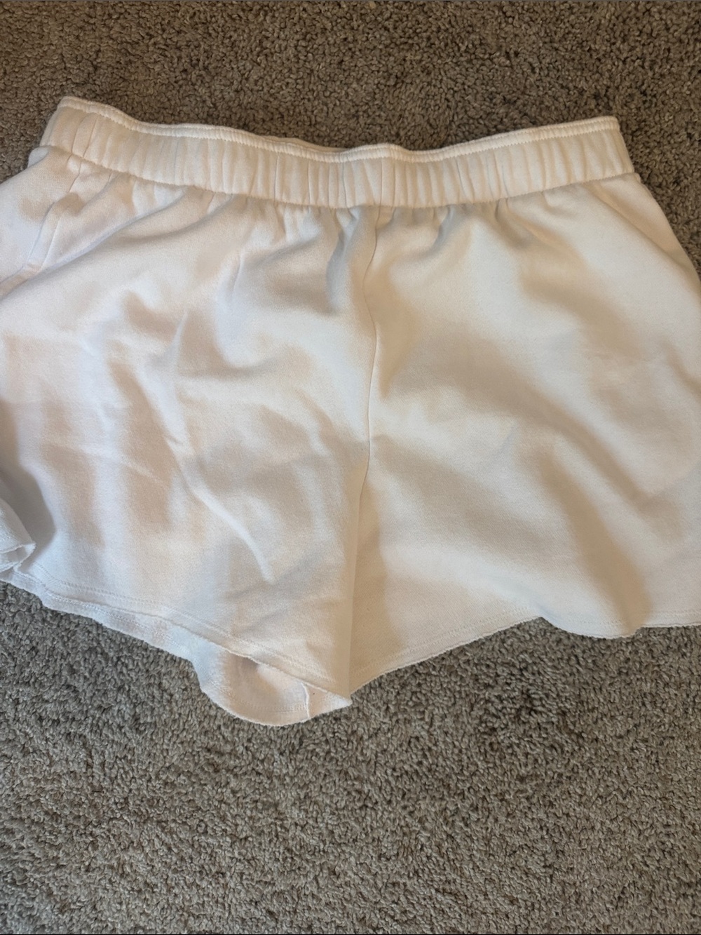 DSG White Women's Athletic Sweat / Lounge Shorts